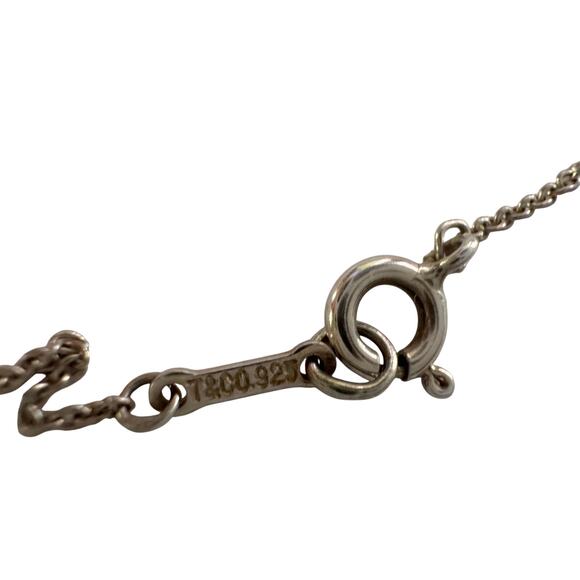 Tiffany and Co Elsa Peretti Cross Pendant Necklace in Sterling Silver (16") - Picture 10 of 12